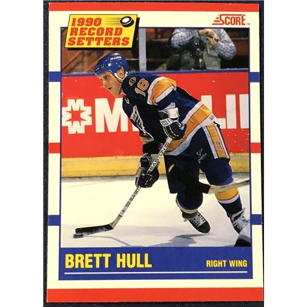 1990-91 SCORE NHL BRETT HULL (HOF)