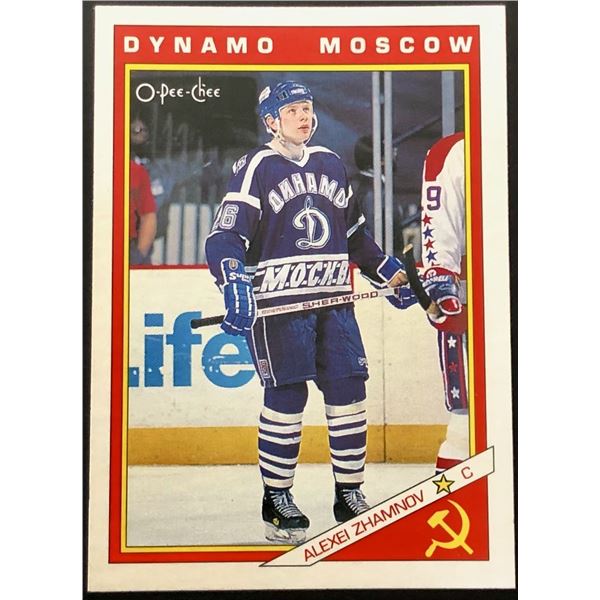 1991-92 O-PEE-CHEE ALEXEI ZHAMNOV ROOKIE CARD