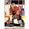 Image 1 : 1991-92 PRO SET ED BELFOUR (HOF) ROOKIE CARD