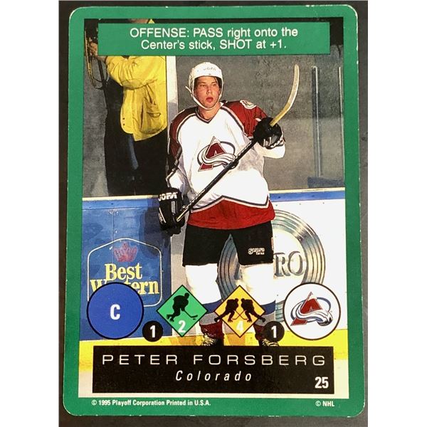 1995-96 PLAYOFF CORP. PETER FORSBERG (HOF)