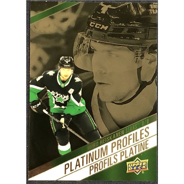 2026-27 UPPER DECK NHL PLATINUM PROFILES - MIRO HEISKANEN