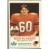 Image 1 : 1983 MOHAWK GAS CFL RICK KLASSEN