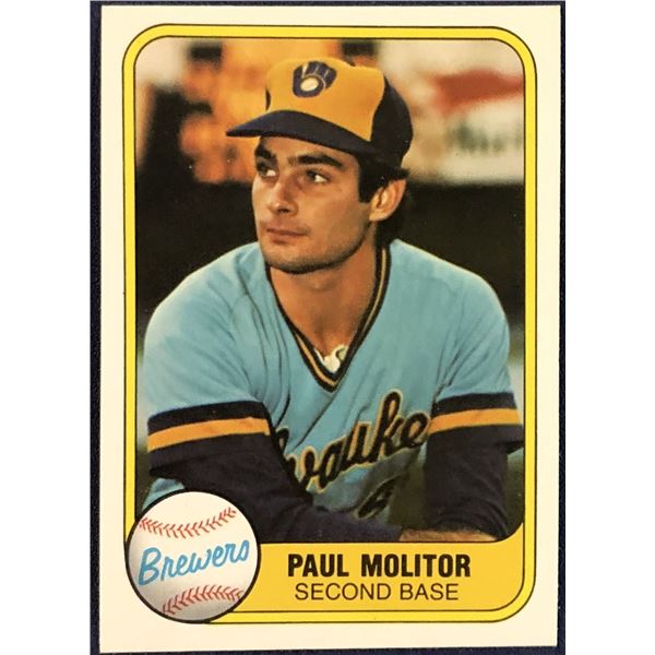 1981 FLEER PAUL MOLITOR (HOF)