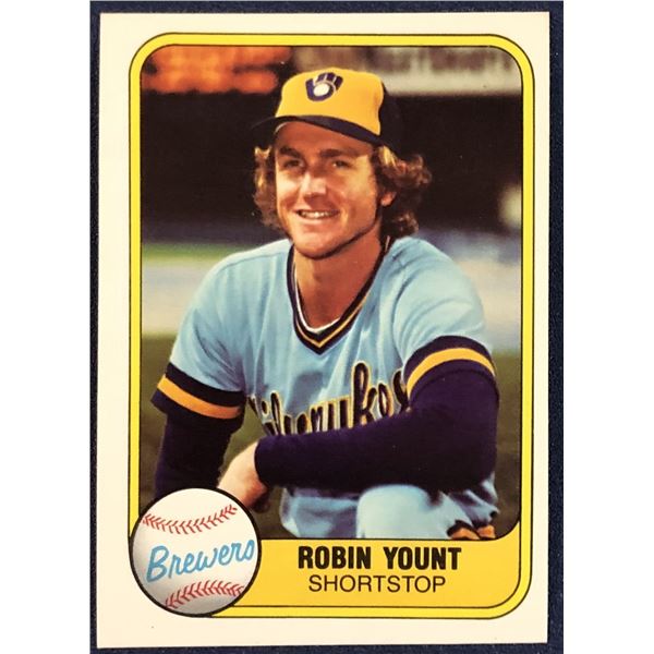 1981 FLEER ROBIN YOUNT (HOF)