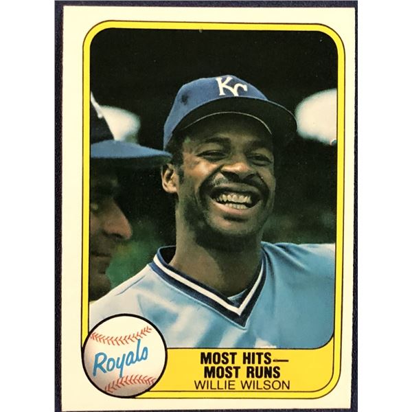 1981 FLEER WILLIE WILSON