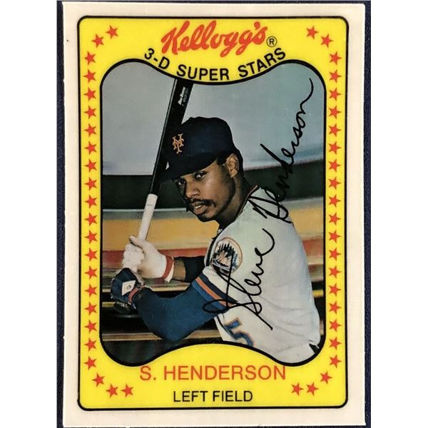 1981 KELLOGG'S MLB STEVE HENDERSON