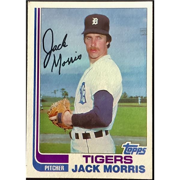1982 TOPPS JACK MORRIS (HOF)
