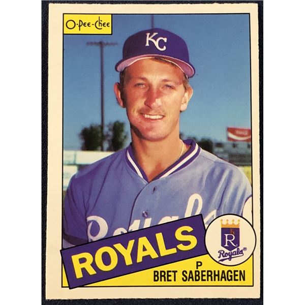 1985 O-PEE-CHEE BASEBALL BRET SABERHAGEN ROOKIE CARD