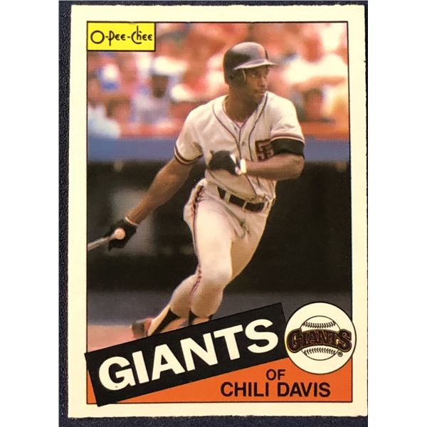 1985 O-PEE-CHEE BASEBALL CHILI DAVIS