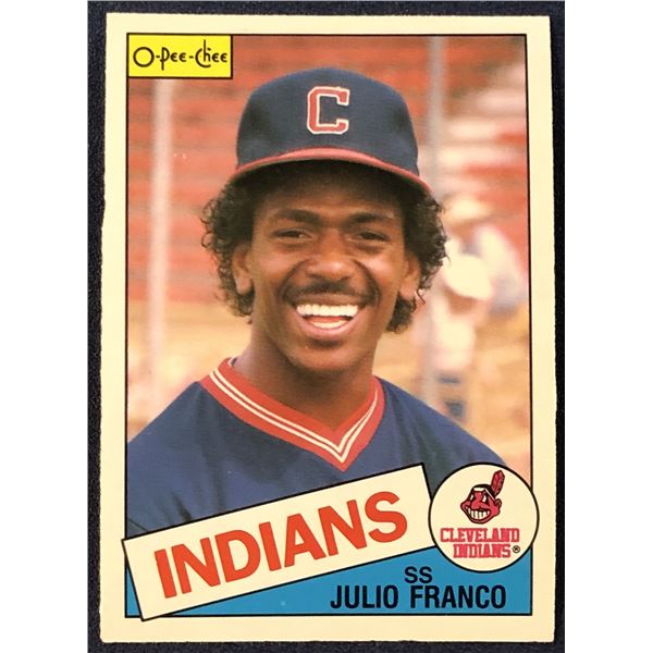 1985 O-PEE-CHEE BASEBALL JULIO FRANCO