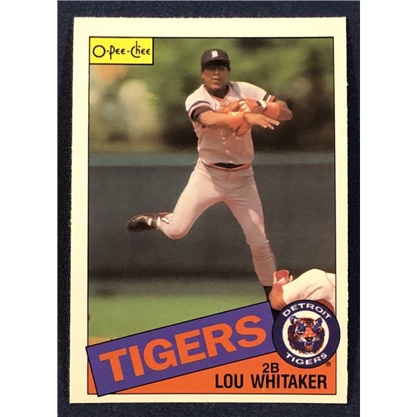 1985 O-PEE-CHEE BASEBALL LOU WHITAKER