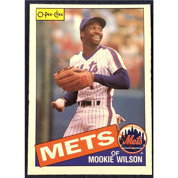 1985 O-PEE-CHEE BASEBALL MOOKIE WILSON