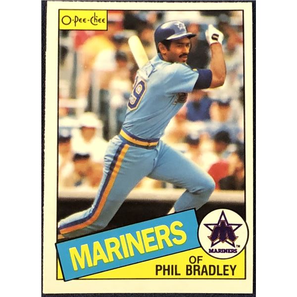 1985 O-PEE-CHEE BASEBALL PHIL BRADLEY ROOKIE CARD