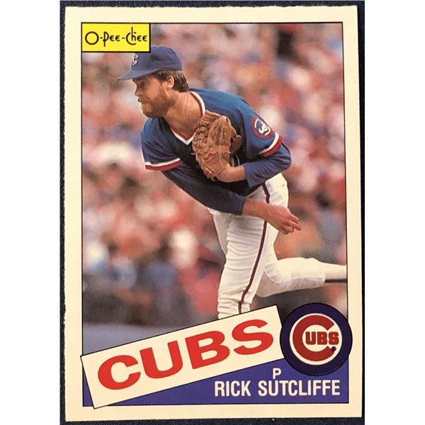 1985 O-PEE-CHEE BASEBALL RICK SUTCLIFFE