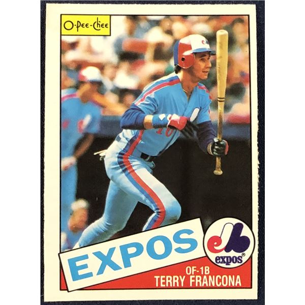 1985 O-PEE-CHEE BASEBALL TERRY FRANCONA