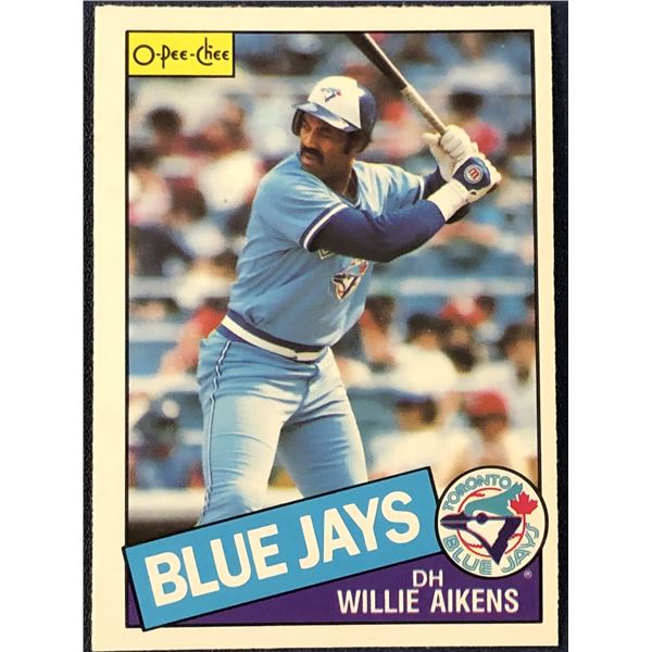 1985 O-PEE-CHEE BASEBALL WILLIE AIKENS