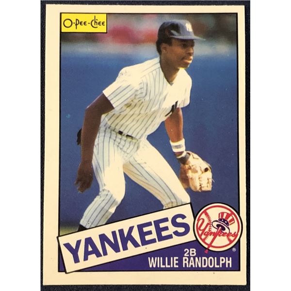 1985 O-PEE-CHEE BASEBALL WILLIE RANDOLPH