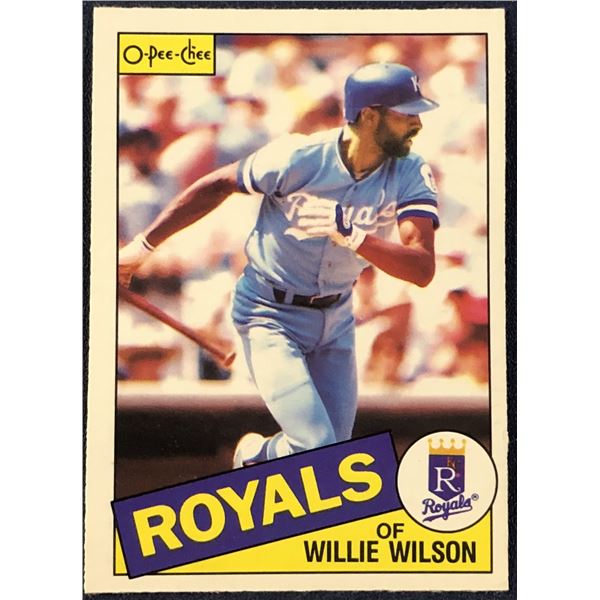 1985 O-PEE-CHEE BASEBALL WILLIE WILSON