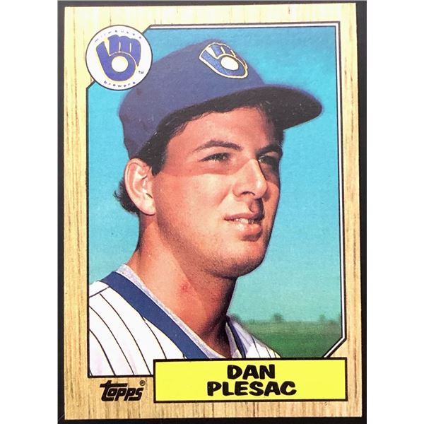 1987 TOPPS DAN PLESAC ROOKIE CARD