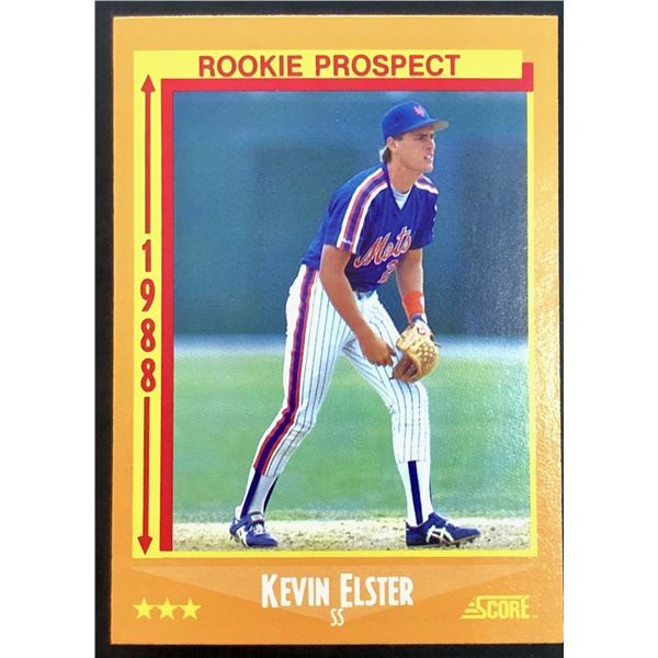 1988 SCORE KEVIN ELSTER ROOKIE CARD