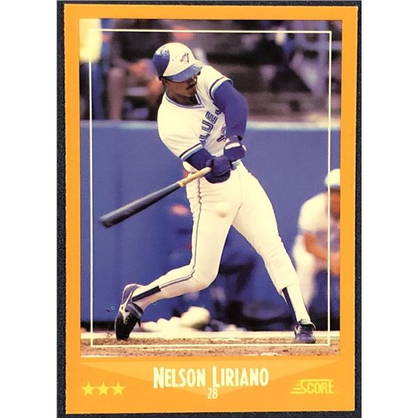 1988 SCORE NELSON LIRIANO ROOKIE CARD