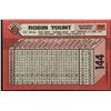 Image 2 : 1989 BOWMAN ROBIN YOUNT (HOF)