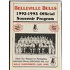Image 1 : 1992-93 OHL BELLEVILLE BULLS SOUVENIR PROGRAM