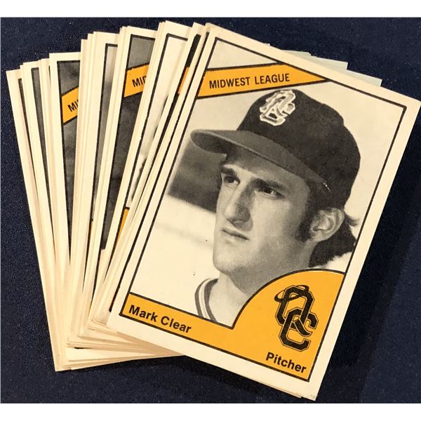 1977 TCMA MiLB QUAD CITY ANGELS TEAM SET - MARK CLEAR