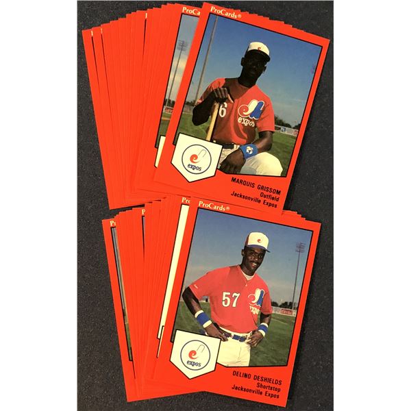 1989 PRO CARDS MiLB JACKSONVILLE EXPOS TEAM SET (MARQUIS GRISSOM)