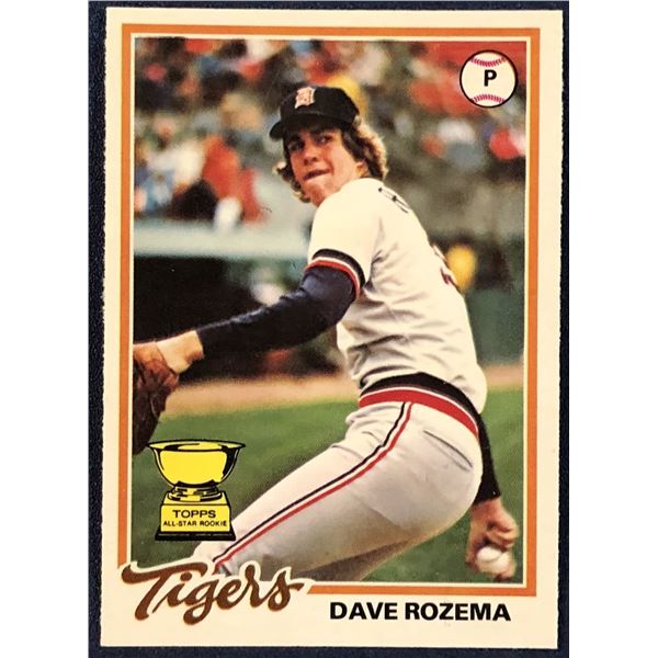 1978 O-PEE-CHEE DAVE ROZEMA ROOKIE CARD