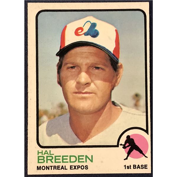 1973 TOPPS BASEBALL HAL BREEDEN