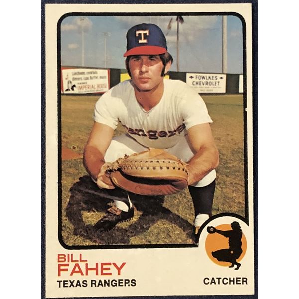1973 TOPPS BASEBALL BILL FAHEY ROOKIE CARD