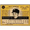 Image 2 : 1971 O-PEE-CHEE BILLY CHAMPION