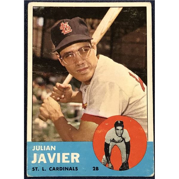 1963 TOPPS BASEBALL JULIAN JAVIER