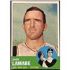 Image 1 : 1963 TOPPS BASEBALL JACK LAMABE ROOKIE CARD