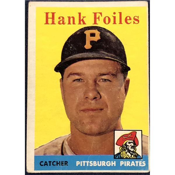 1958 TOPPS BASEBALL HANK FOILES