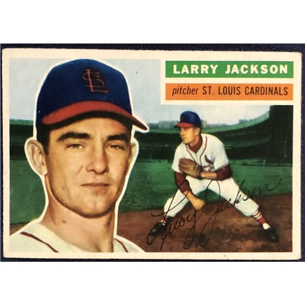 1956 TOPPS BASEBALL GRAY BACKS LARRY JACKSON