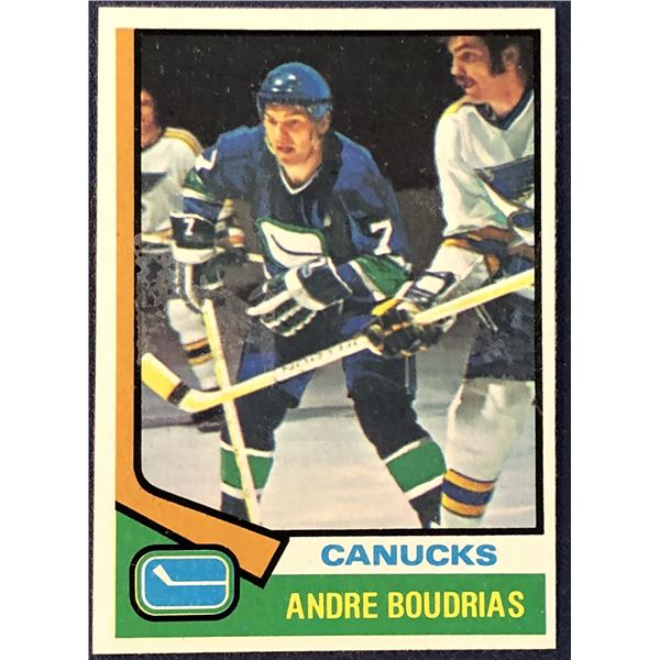 1974-75 TOPPS HOCKEY ANDRE BOUDRIAS