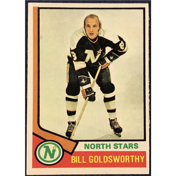 1974-75 TOPPS HOCKEY BILL GOLDSWORTHY