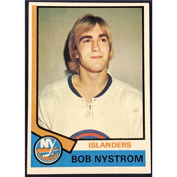 1974-75 TOPPS HOCKEY BOB NYSTROM ROOKIE CARD