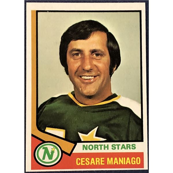 1974-75 TOPPS HOCKEY CESARE MANIAGO