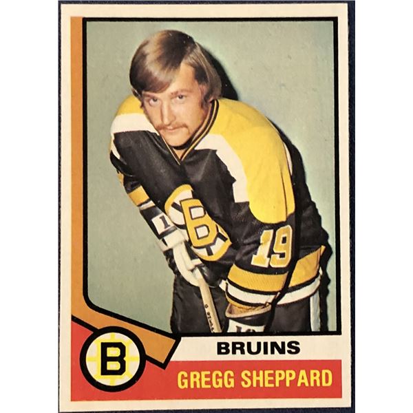 1974-75 TOPPS HOCKEY GREGG SHEPPARD
