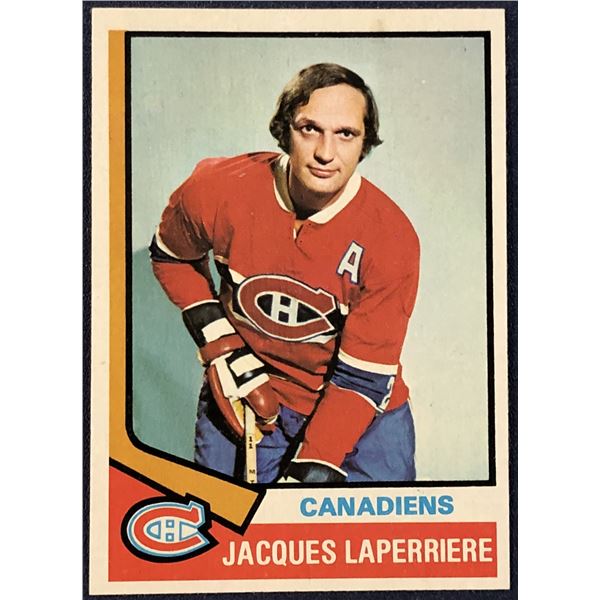 1974-75 TOPPS HOCKEY JACQUES LAPERRIERE (HOF)