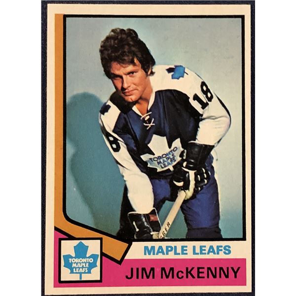 1974-75 TOPPS HOCKEY JIM McKENNY