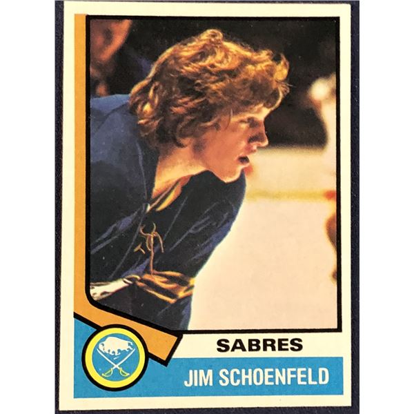 1974-75 TOPPS HOCKEY JIM SCHOENFELD