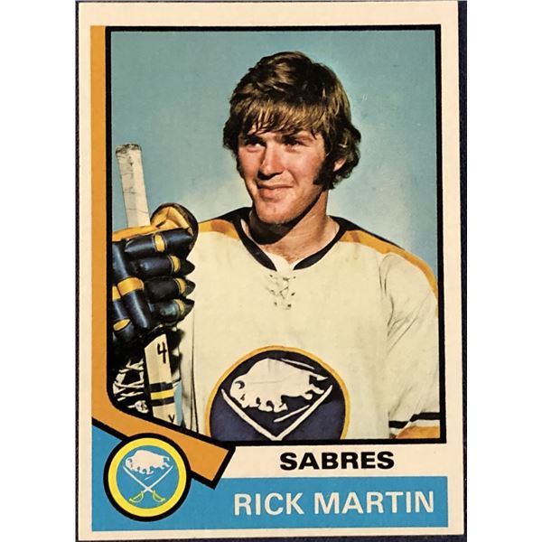 1974-75 TOPPS HOCKEY RICK MARTIN (HOF)