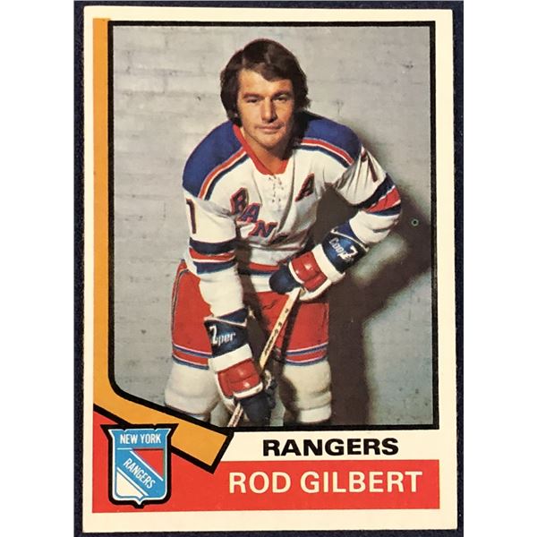 1974-75 TOPPS HOCKEY ROD GILBERT (HOF)
