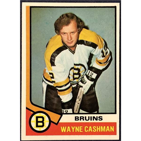 1974-75 TOPPS HOCKEY WAYNE CASHMAN