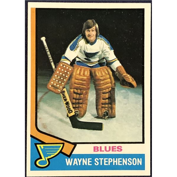 1974-75 TOPPS HOCKEY WAYNE STEPHENSON
