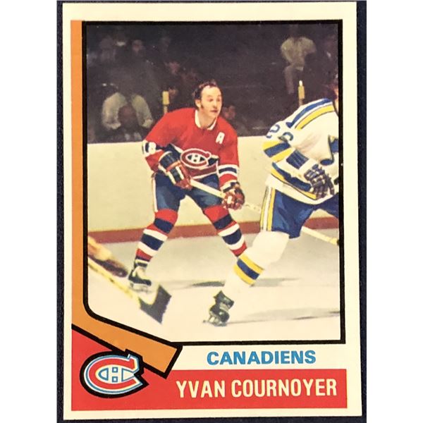 1974-75 TOPPS HOCKEY YVAN COURNOYER (HOF)